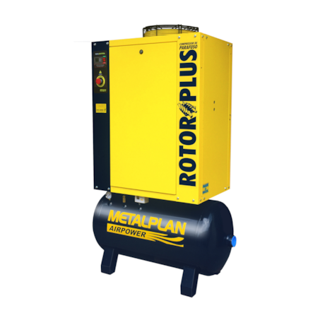 Compressor Parafuso 15HP 56 Pés 9 Bar 163 Litros 220V Trifásico ROTOR PLUS METALPLAN-26078a2a-c97c-4562-8199-4df3a0d78caa