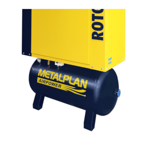 Compressor Parafuso 25HP 96 Pés 9 Bar 163 Litros 220V Trifásico ROTOR PLUS METALPLAN-5e79bb35-f721-490d-8345-284bbebdd072