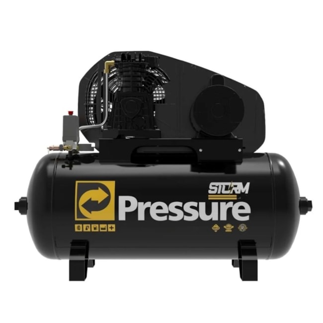Compressor STORM 10Pés 100LTS 140LBS Trifásico 220/380V STORM10/100 PRESSURE-381bac22-aaa5-412a-8777-50b1d3be9aac