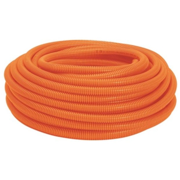 Conduíte Corrugado Laranja PVC 1