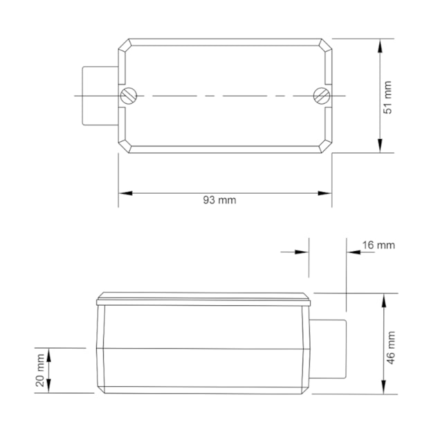 Condulete Fixo 3/4