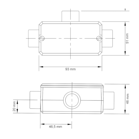 Condulete Fixo 3/4