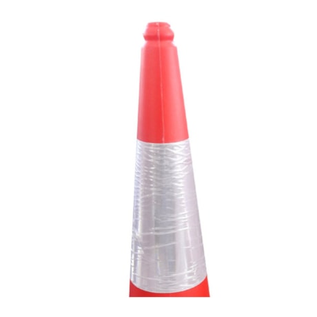 Cone de Sinalização 1 Metro Laranja e Branco Refletivo CG10050 CARBOGRAFITE