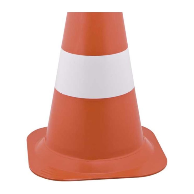 Cone de Sinalização 50 cm Branco e Laranja em Polietileno 7029000504 VONDER-6df01a97-cbd8-4e2c-94e7-aac12d52e0e3