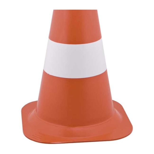 Cone de Sinalização 50 cm Branco e Laranja em Polietileno 7029000504 VONDER-1c0e7237-b015-46b0-ad8a-621164e286ef