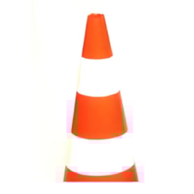 Cone de Sinalização 50 cm Laranja e Branco CG50007 CARBOGRAFITE