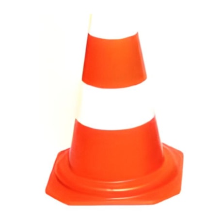 Cone de Sinalização 50 cm Laranja e Branco CG50007 CARBOGRAFITE-eab72d4d-dec6-4097-82e9-bf1bd74e18bd