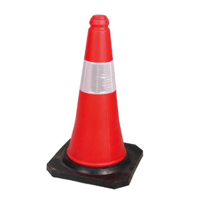 Cone de Sinalização 50 cm Laranja e Branco Refletivo CG50018 CARBOGRAFITE-a99caec7-9103-436b-ac9d-7eb0242f6e25