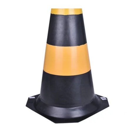 Cone de Sinalização 50cm Preto e Amarelo 700.01304 PLASTCOR-dd9580c1-eec0-45c1-bfe0-c16b44a3d86d