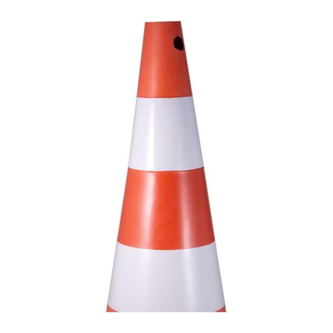 Cone de Sinalização 75 cm Branco e Laranja em Polietileno 7029000754 VONDER-12f6a2ab-5c97-4f72-bdbd-ee7208a38b4e