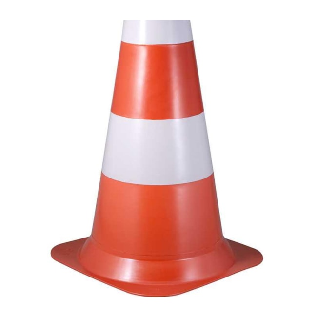 Cone de Sinalização 75 cm Branco e Laranja em Polietileno 7029000754 VONDER-0fb53451-7680-4dbf-b35a-879ce667a272