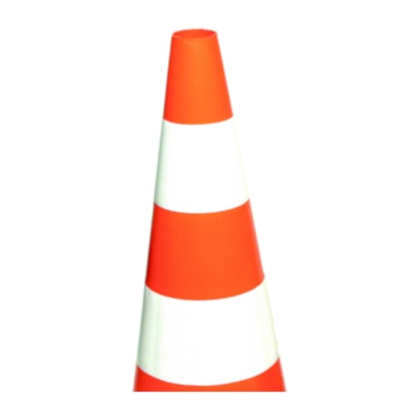 Cone de Sinalização 75 cm Laranja e Branco CG 75018 CARBOGRAFITE