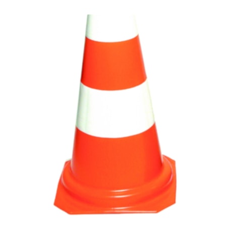 Cone de Sinalização 75 cm Laranja e Branco CG 75018 CARBOGRAFITE-5388f97b-e153-4e1d-a16c-f176676933f8