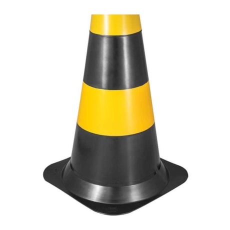 Cone de Sinalização 75 cm Preto e Amarelo em Polietileno 7029000750 VONDER-55544033-98cd-42ab-a98a-25dba1c4462b