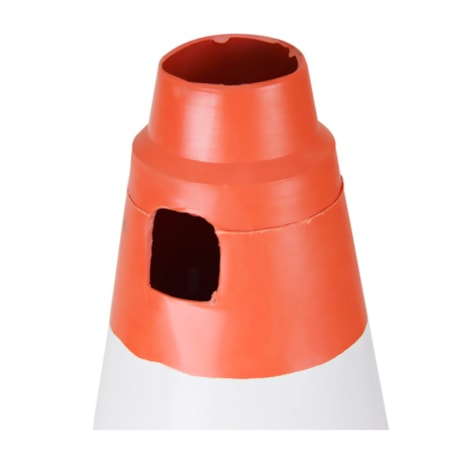 Cone de Sinalização 75cm Laranja e Branco 700.01291 PLASTCOR-d804bde5-326a-4188-b560-a13b9d20e90d