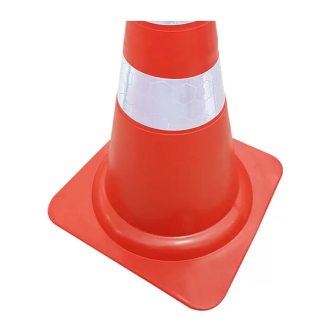 Cone de Sinalização Flexível 50 cm Laranja Refletivo 700.00654 PLASTCOR-fb14c40e-9f74-4741-86c8-6ad93f9fae8d