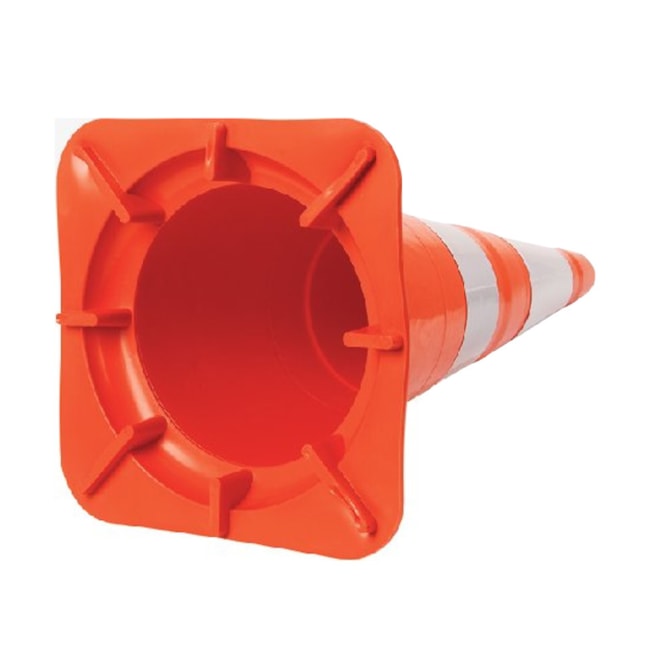 Cone de Sinalização Refletivo Laranja e Branco 75cm 700.00018 PLASTCOR-26b284d7-d967-4c5f-bd7c-e082587d7a8a