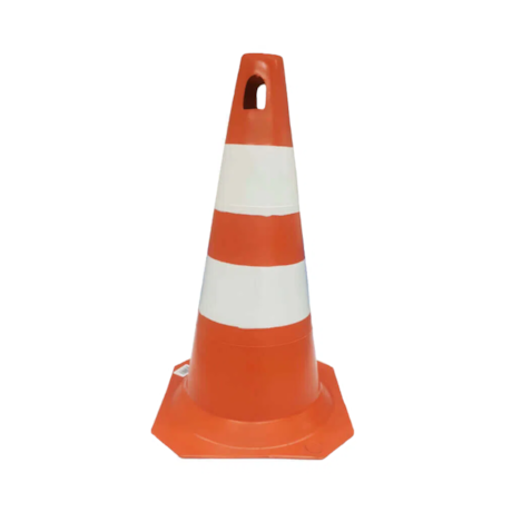 Cone para Sinalização 75cm Laranja e Branco Refletivo 700.01292 PLASTCOR   -b48cb09c-e267-40d1-87ca-5ae2347886aa