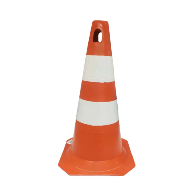 Cone para Sinalização 75cm Laranja e Branco Refletivo 700.01292 PLASTCOR -332f02d7-221e-4e16-bca0-aa258e42d1af