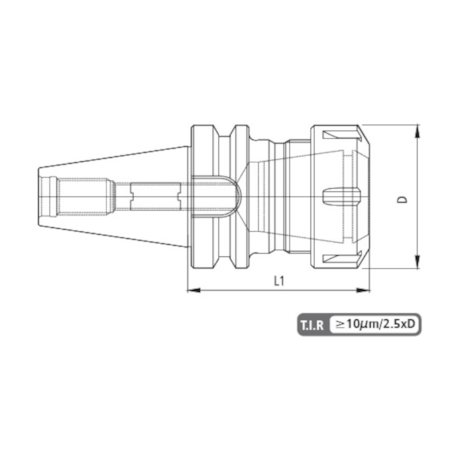 Cone Porta Pinça BT40 100mm ER32 02006P BTFIXO-095e6f55-ebda-4787-ac27-6e3614e1c71c