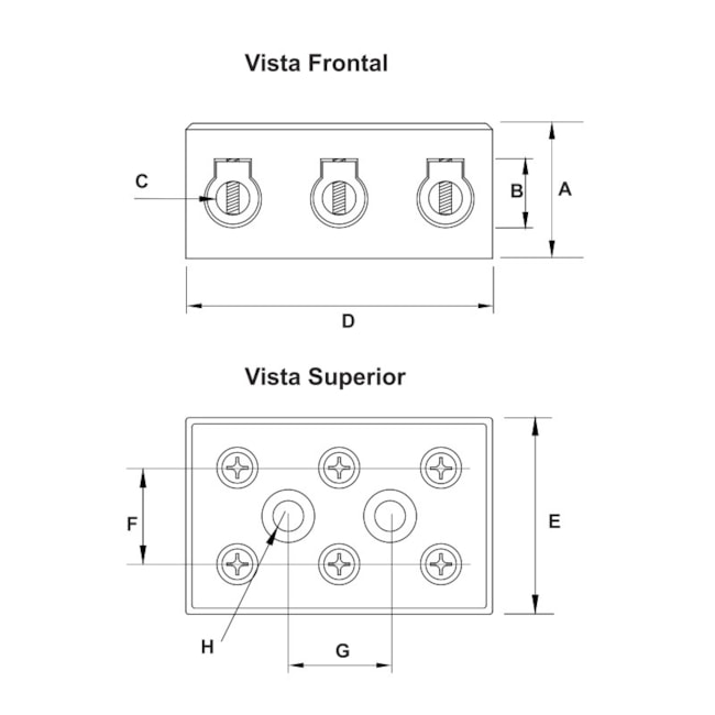 Conector Borne 3P 6mm² CP0633 DECORLUX-b471d813-3268-46bc-8461-07c2e5a78d77