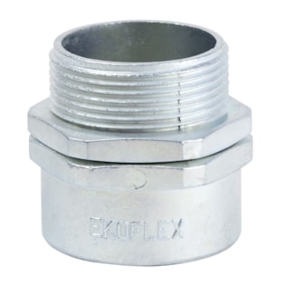 Conector Macho Giratório 3/4" para Conduíte Aço Corrugado KMZG-034 EKOFLEX | Anhanguera Ferramentas