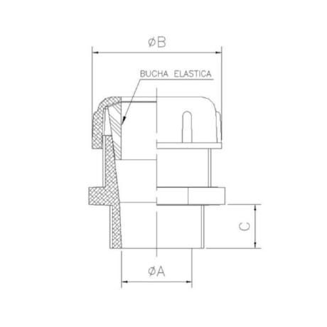 Poste de amarração em aço com base pregada 76x600mm - Cablematic