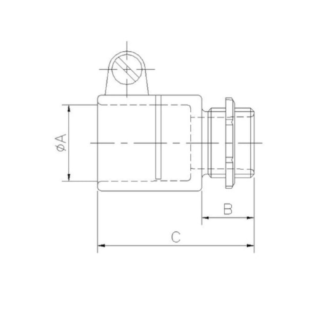 Conector Reto com Rosca 1