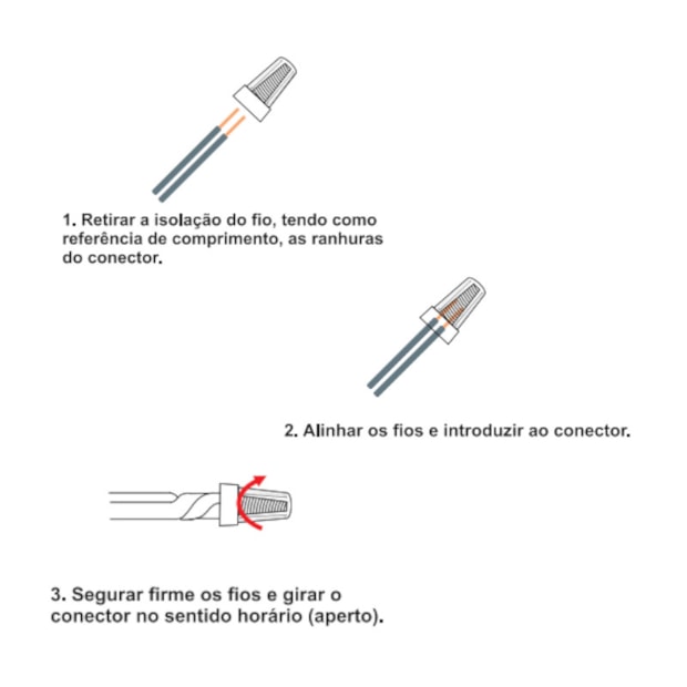 Conector Torção 2x1mm² CT0014 DECORLUX-8305ec76-ad70-40b1-b959-19d1e54c854d