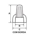 Conector Torção com Borda 2x6mm² CT0101 DECORLUX