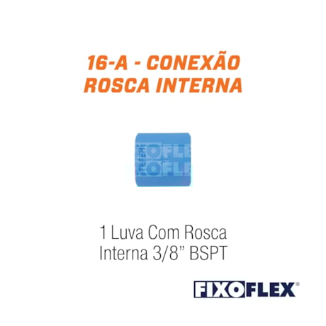 Conexão Rosca Interna Tipo Luva 3/8