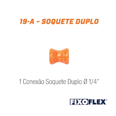 Conexão Soquete Duplo 1/4