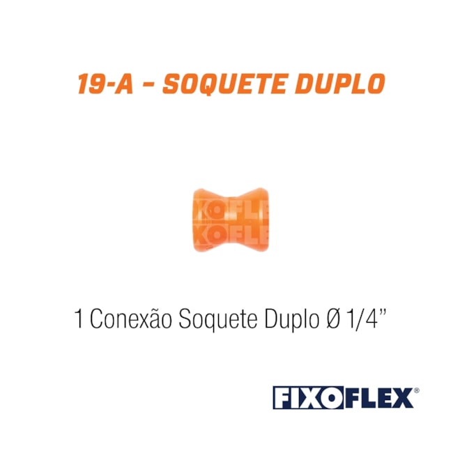 Conexão Soquete Duplo 1/4