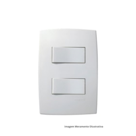 Conjunto 4x2 2 Interruptores Paralelos 10A 612104 PIAL