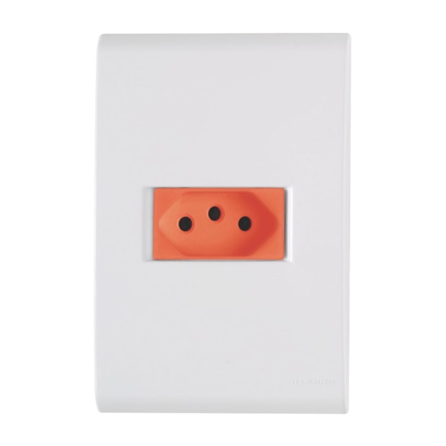 Conjunto 4x2 com 1 Tomada 2P+T 20A 250V Vermelha 57170015 TRAMONTINA ELETRIK-ca0d975d-f5ab-469e-8c0e-45ddcff7998d