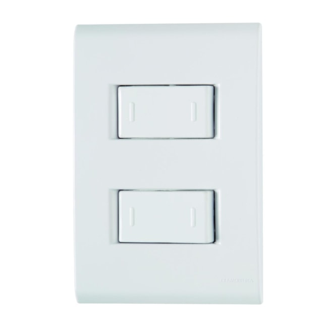 Conjunto 4x2 com 2 Interruptores Paralelos 10A 250V 57170041 TRAMONTINA ELETRIK-518f427c-3e81-4026-bb41-75eb54c70892