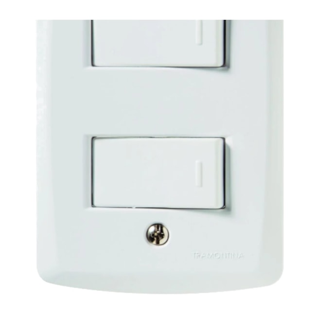 Conjunto 4x2 com 2 Interruptores Simples 10 A 250V 57145/040 TRAMONTINA ELETRIK-58db8448-e731-4a03-836b-239dbc6b187b