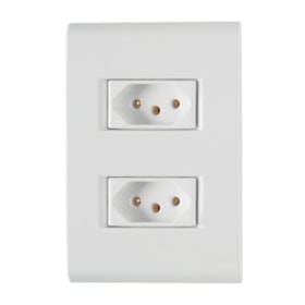Conjunto 4x2 com 2 Tomadas 2P+T 10A 250V 57170065 TRAMONTINA ELETRIK