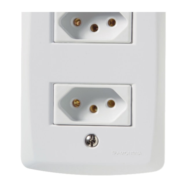 Conjunto 4x2 com 2 Tomadas 2P+T 20 A 250V Branco LUX2 Branco 57145/066 TRAMONTINA-cc0ca692-a304-4a17-9f41-c9f83faaa38d