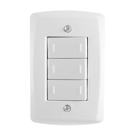 Conjunto 4x2 com 3 Interruptores Paralelos 10A 250V LUX² 57145078 TRAMONTINA ELETRIK-1df4b27a-06e7-43e1-8b0f-fca9f578b781