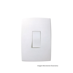 Conjunto 4x2 Interruptor Paralelo Vertical 10A 611101 PIAL