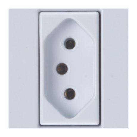 Conjunto Caixa com 1 Tomada 2P+T 10A 250V 57304/002 TRAMONTINA ELETRIK-12804c45-c151-481f-bb66-72476201b292