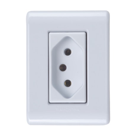 Conjunto Caixa com 1 Tomada 2P+T 10A 250V 57304/002 TRAMONTINA ELETRIK-2a124deb-26c4-48e2-92c1-f65d4ae3ea16