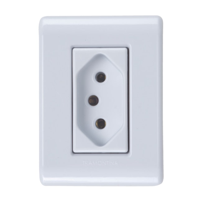 Conjunto Caixa com 1 Tomada 2P+T 10A 250V 57304/002 TRAMONTINA ELETRIK-81dde688-4c0e-4369-80a9-57ba96ccf110