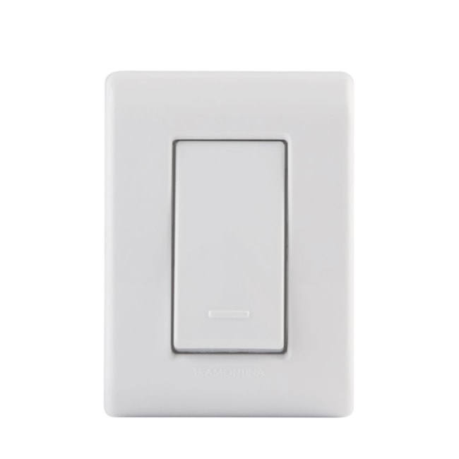 Conjunto Caixa de Sobrepor 1P 1 Interruptor 10A Branco LizFlex 57304001 TRAMONTINA ELETRIK-72891602-113b-4b0a-b8d6-b43cb5166292