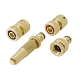 Conjunto de Conectores e Esguicho Bronze para Mangueiras com 4 Peças DY-8025-C TRAPP