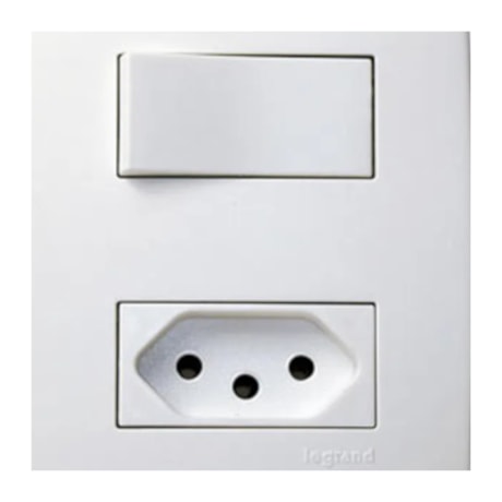 Conjunto de Interruptor Simples e Tomada 2P+T 4x2 10A 250V 615074 PIAL-9ee2b4f5-199d-4b9c-9078-4c13c6403c44