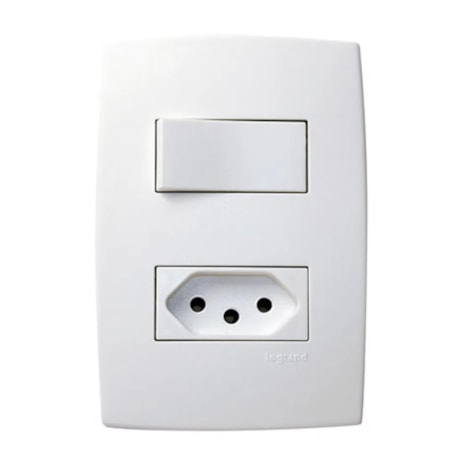 Conjunto de Interruptor Simples e Tomada 2P+T 4x2 10A 250V 615074 PIAL-2bbaff6d-8602-4364-9ede-973ba4a7c473