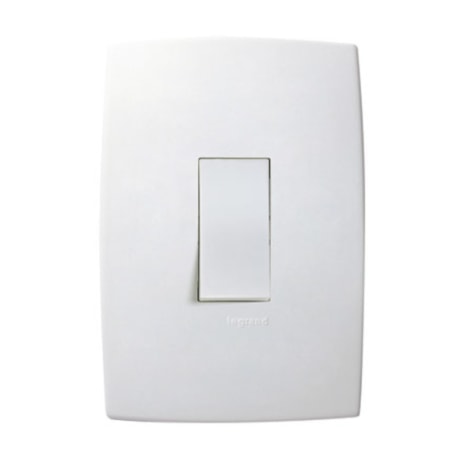 Conjunto de Interruptor Simples Vertical 4x2 1 Módulo 10A 250V 611100 PIAL-a38a62af-5d16-4d4c-8faa-305576c98548