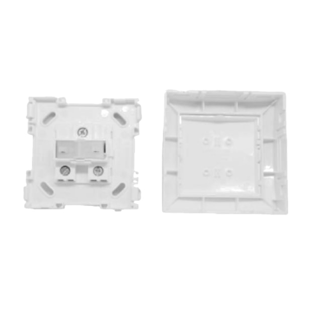 Conjunto de Interruptor Sobrepor Simples Branca 250V 10A Placa e Caixa Branca Sistema X 675000 PIAL-2451ca7a-6172-443d-bea3-497e5d9b0d4e